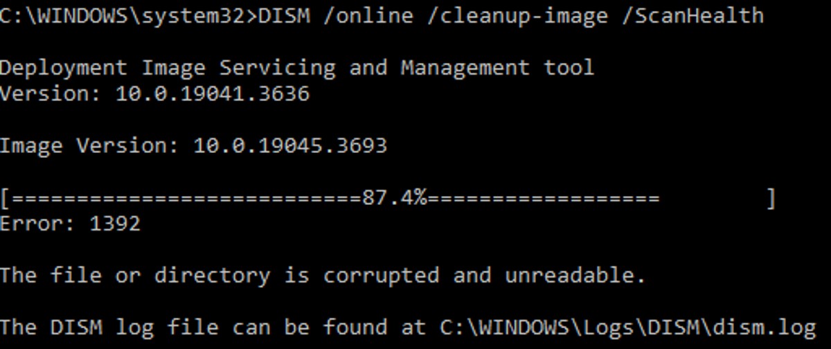 Error 1392 in Windows 10