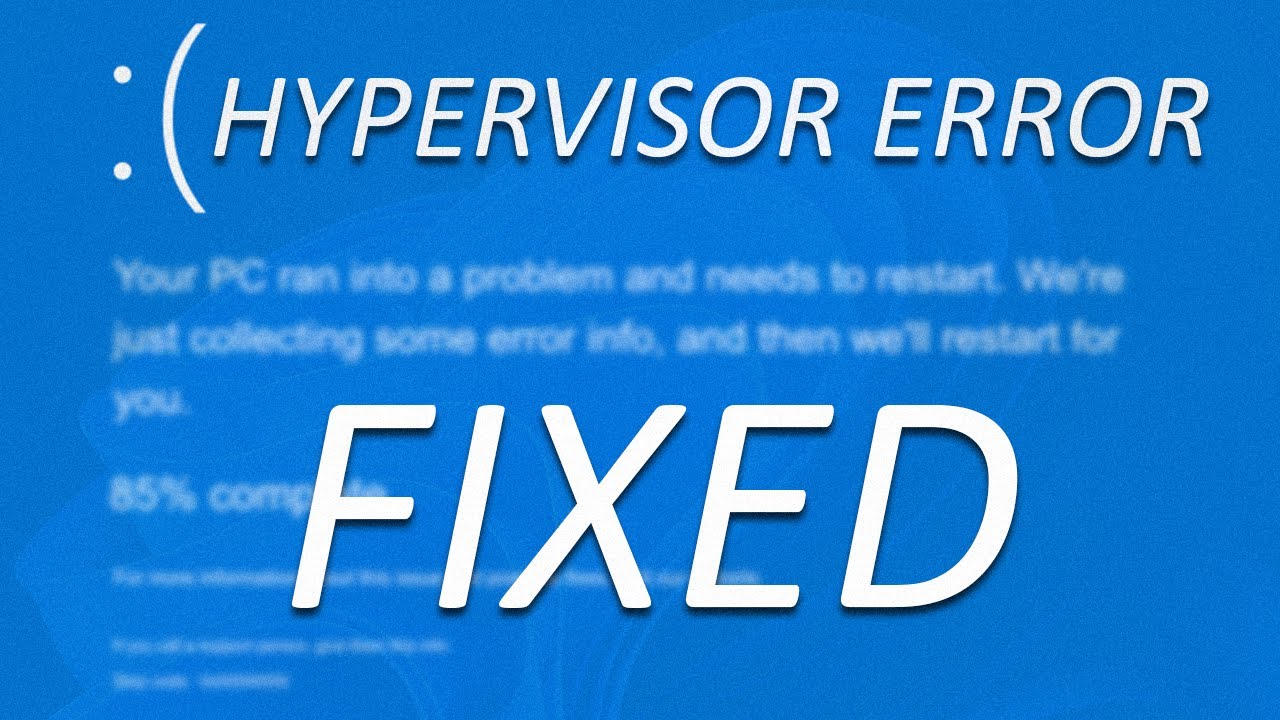 How to Fix Hypervisor Error Windows 11