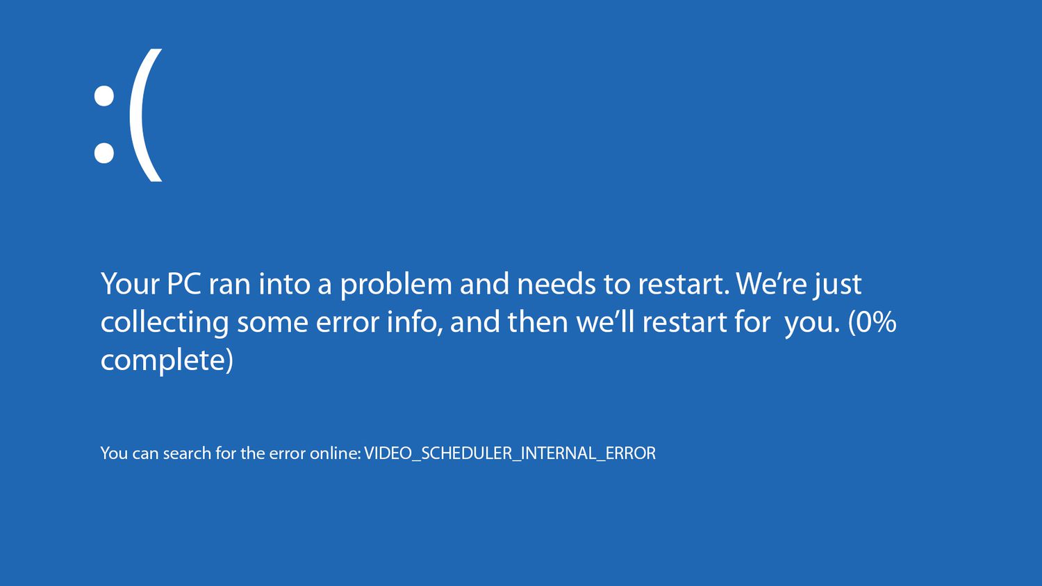 How to Fix Video Scheduler Internal Error Windows 11